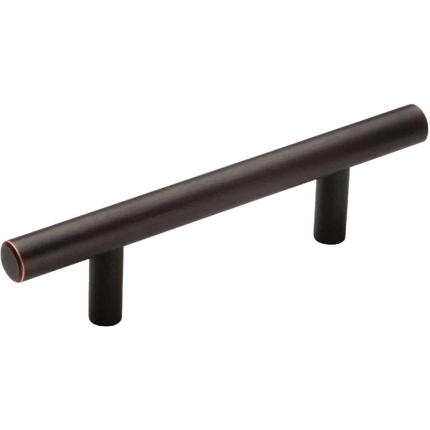 Sleek 3-inch oil rubbed bronze bar pull with smooth finish for cabinet and furniture hardware collections under $50