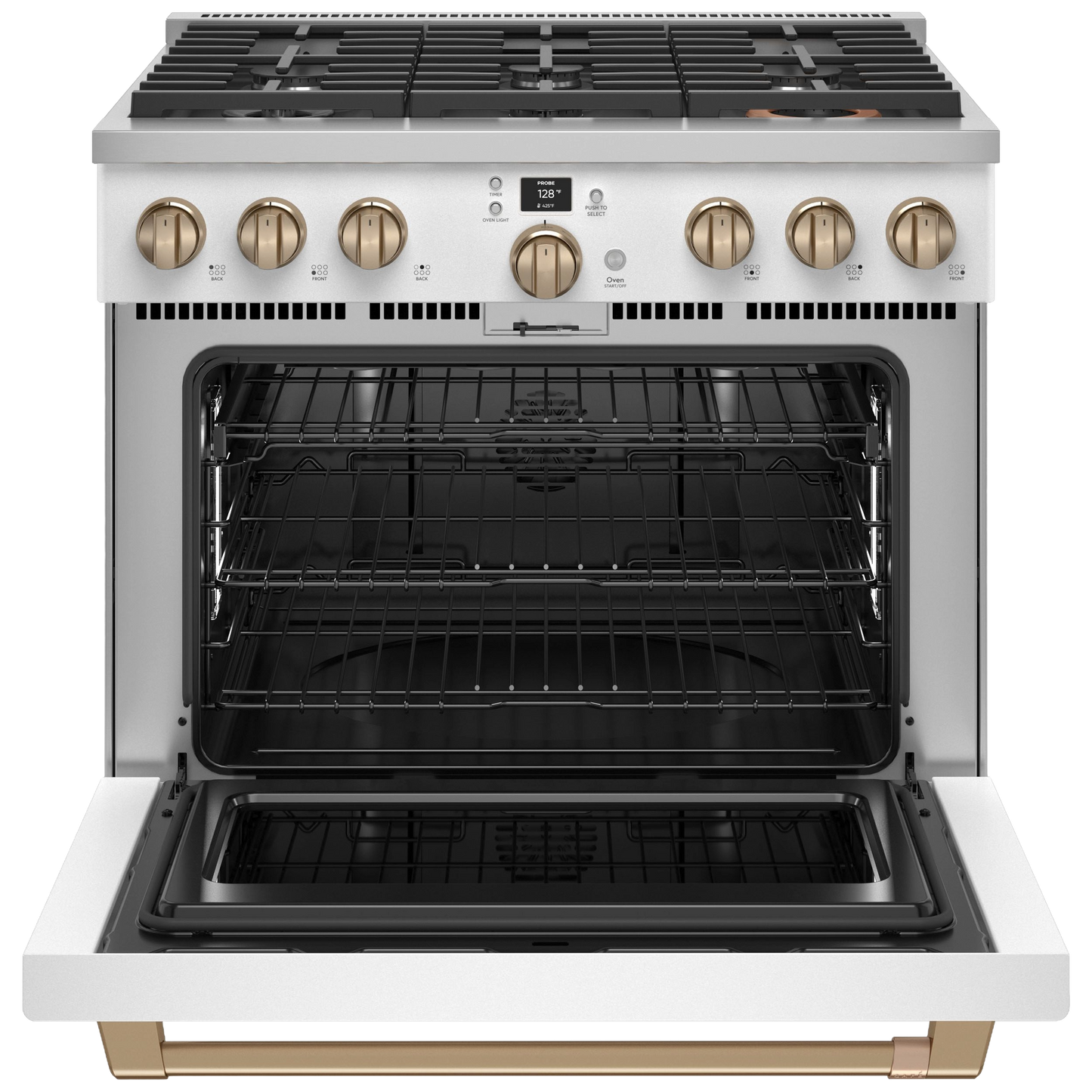 CAFÉ™ 36" Smart Dual-Fuel Commercial-Style Range with 6 Burners (Natural Gas)