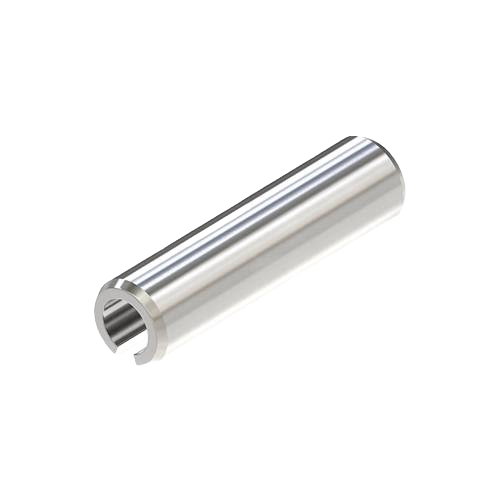 Steel spring pin with a smooth cylindrical shape designed for durable mechanical fastening in tools and home improvement projects