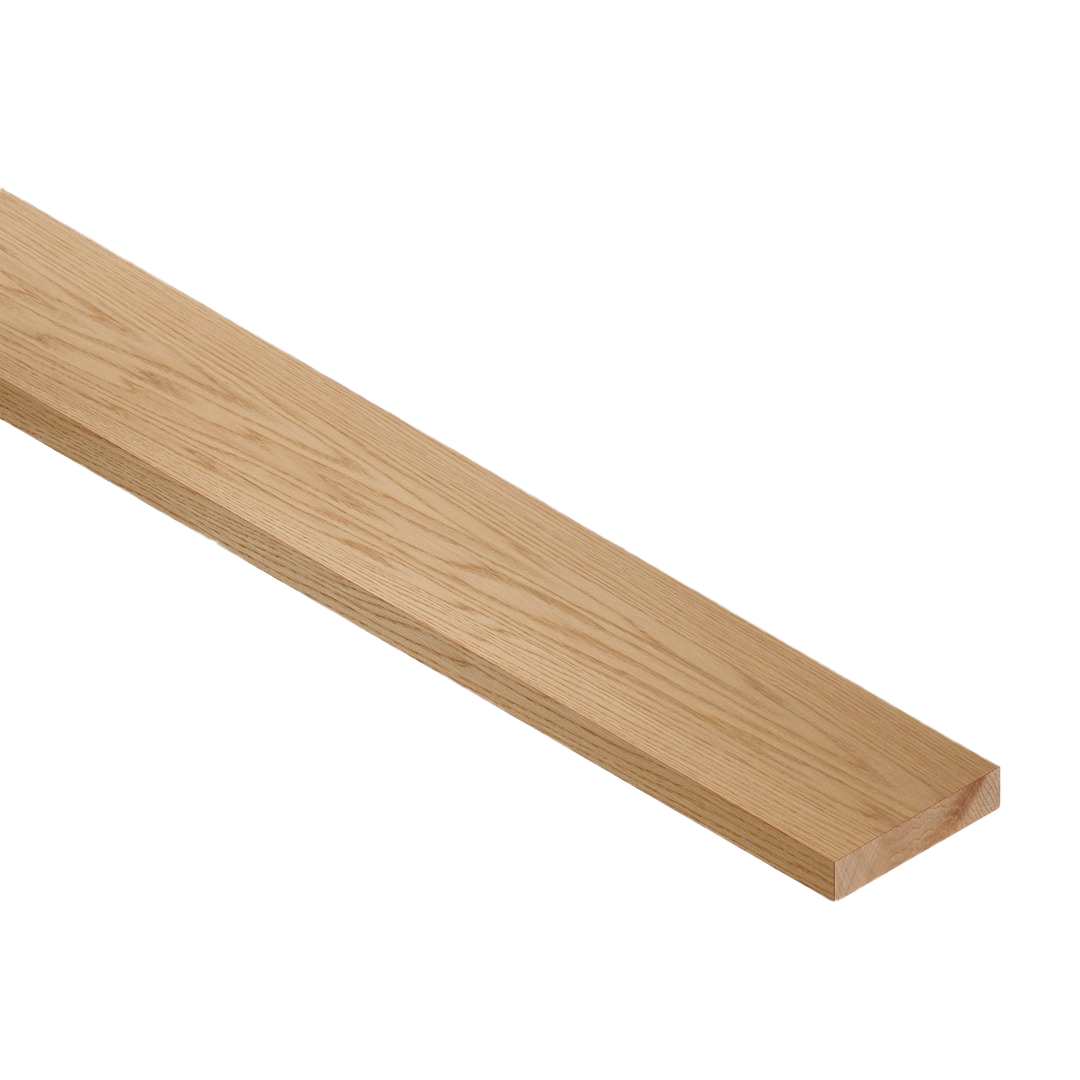 Smooth-finished oak board with natural grain, ideal for woodworking and home improvement projects