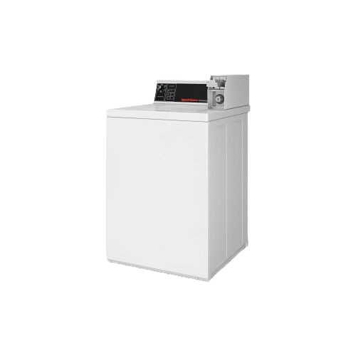 White 26-inch light commercial coin slide top load washer for laundromat use in washers and appliances collections