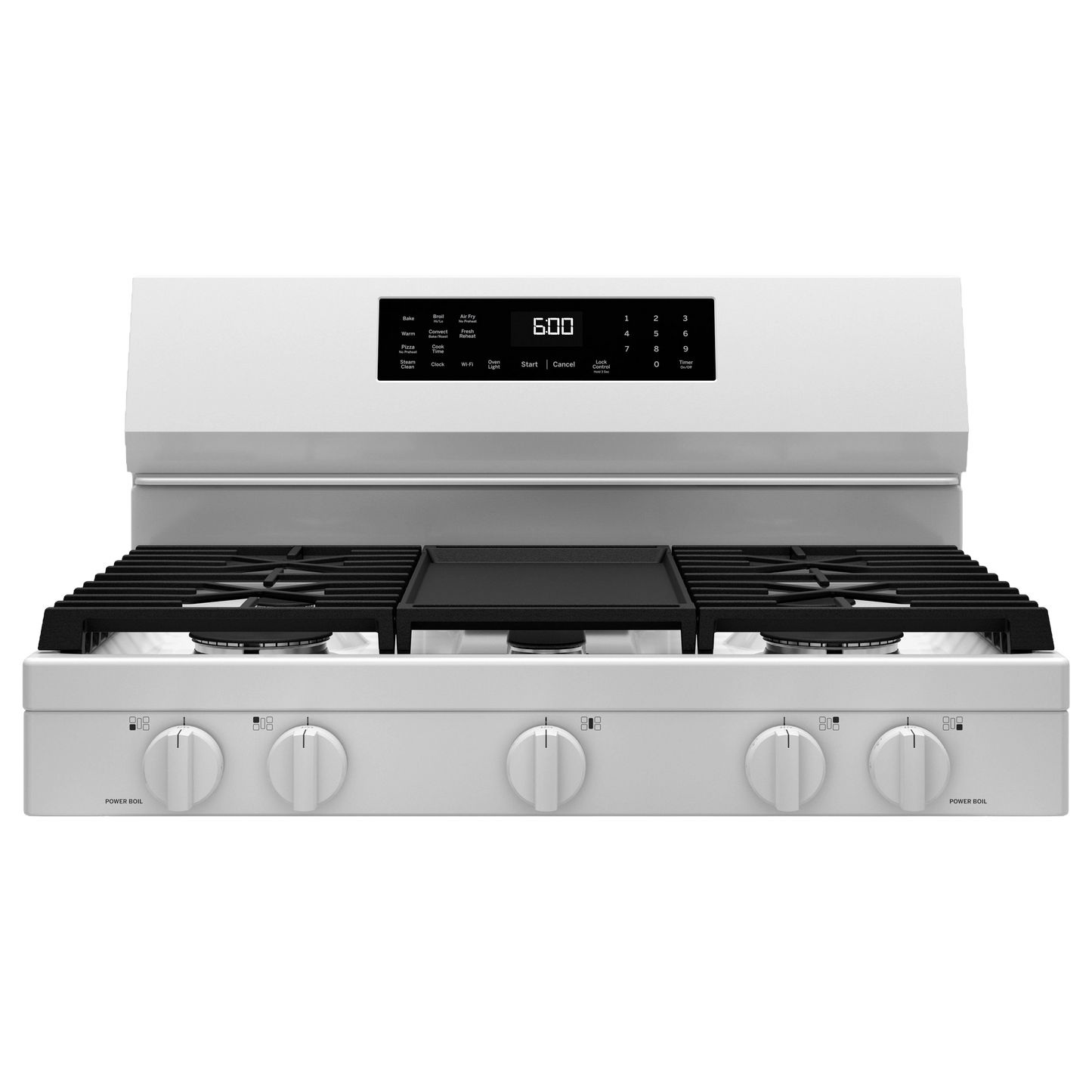 GE® 30" Free-Standing Gas Convection Range with No Preheat Air Fry and EasyWash™ Oven Tray