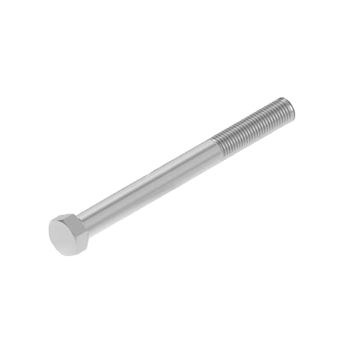 Hexagonal head metal screw with threaded shaft for tools and home improvement applications
