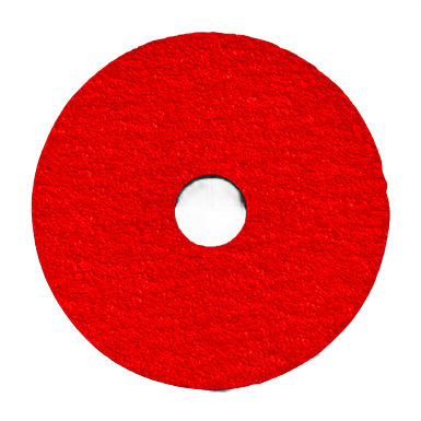 Red 24-grit aluminum oxide fiber sanding disc for power tool accessories and abrasive tool collections under $50