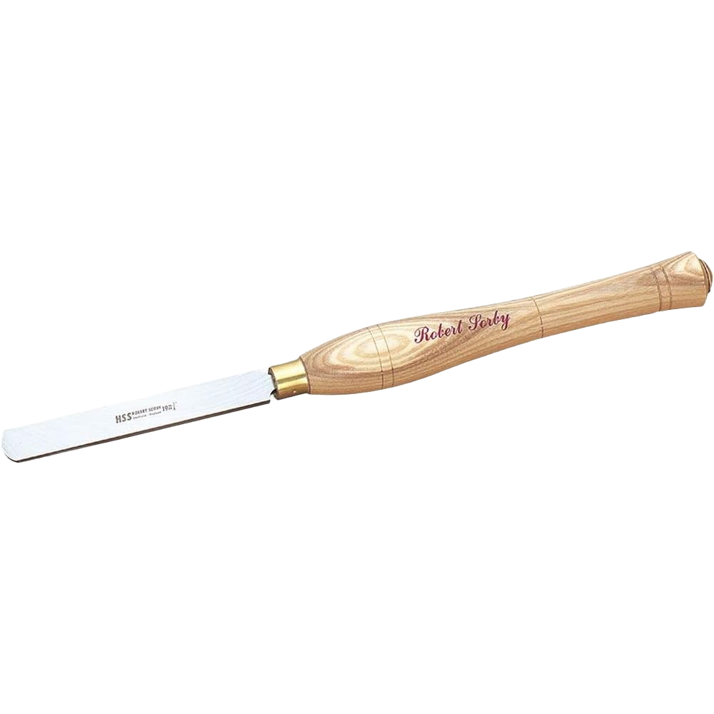Wood handle round nose scraper with high speed steel blade for woodworking in Robert Sorby tools collection