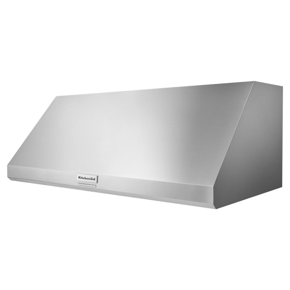 48-inch stainless steel commercial-style wall-mount canopy range hood from KitchenAid Appliances collection