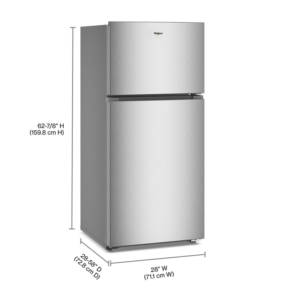Whirlpool® 28-inch Wide Top Freezer Refrigerator with Total Coverage Cooling- 14.3 Cu. Ft.