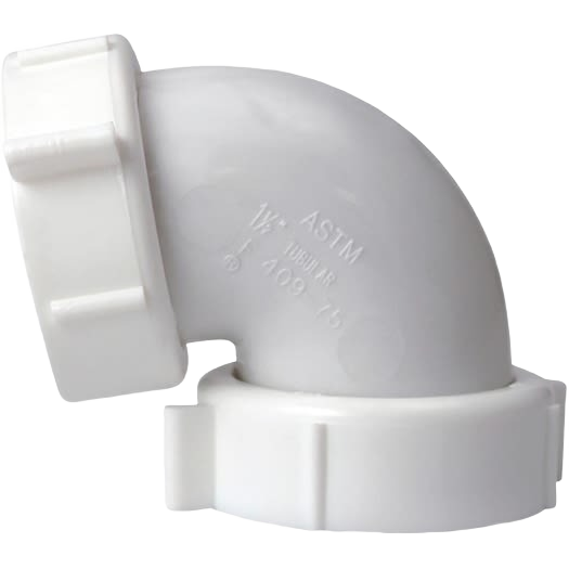 Do it Best 1-1/2 in. White Plastic Threaded Outlet Elbow