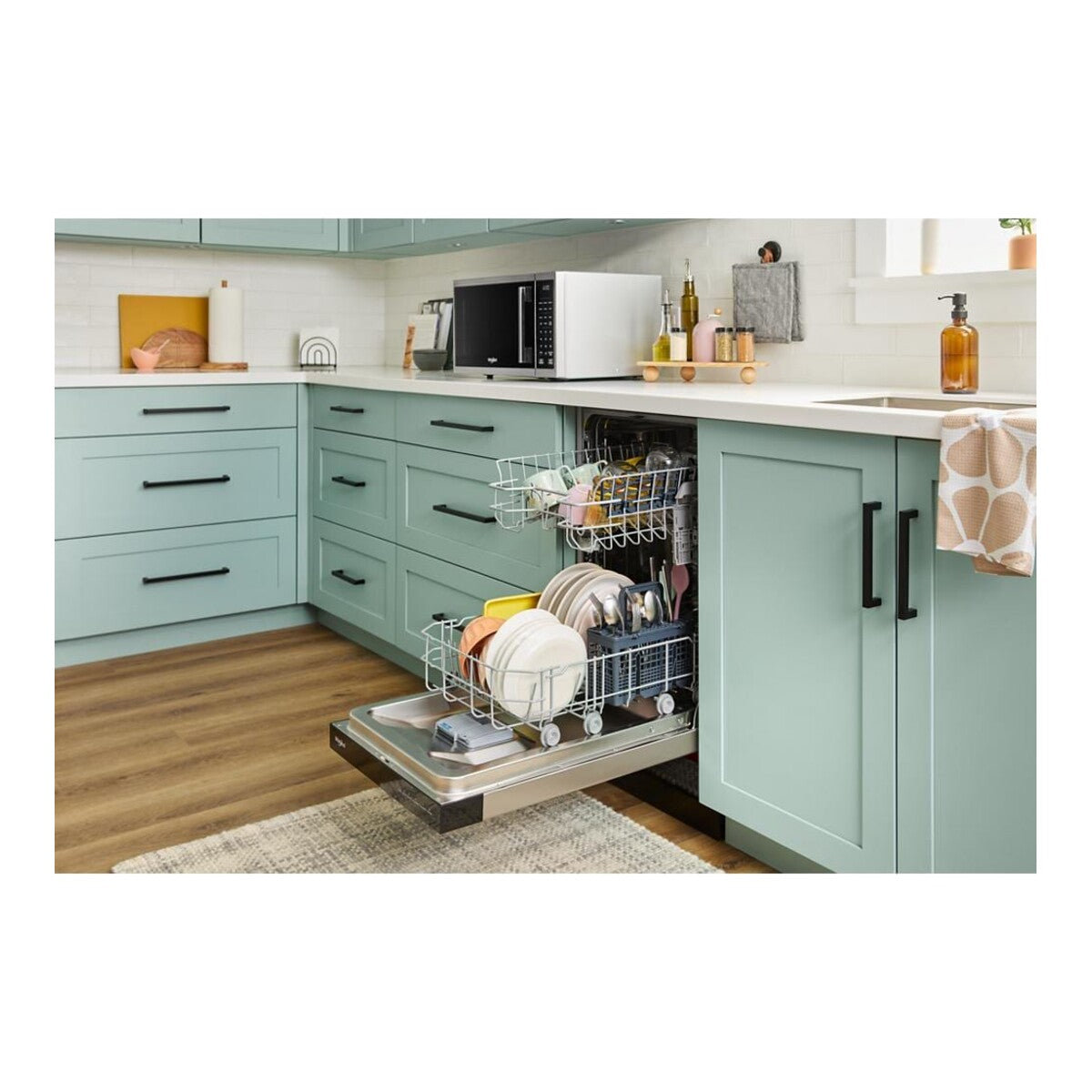 18" Stainless Steel Dishwasher with Half Load Cycle and Triple Spray Arms - 48 dBA