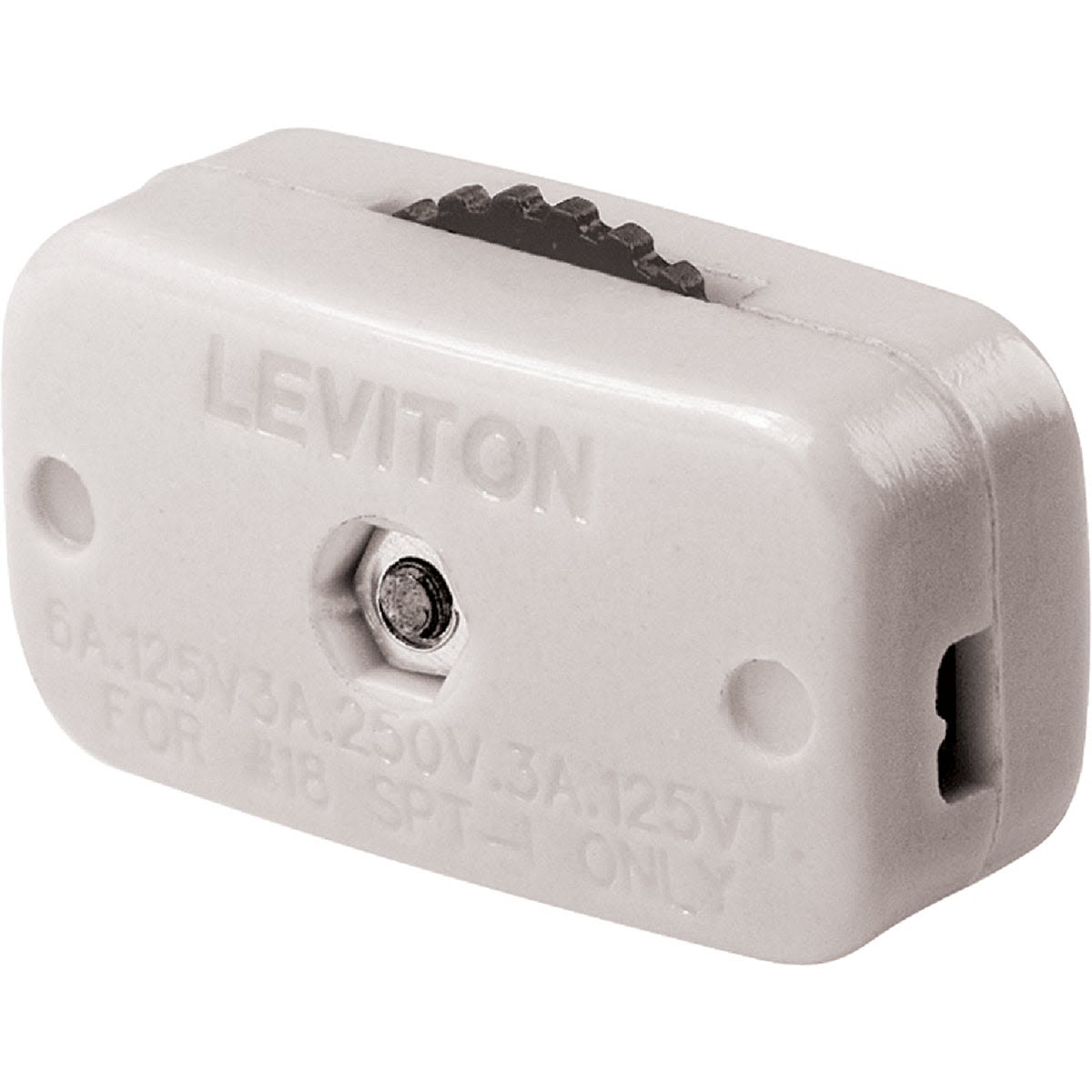 White dial cord switch with easy wiring and secure contact pins for electrical and wire use under $50 collection