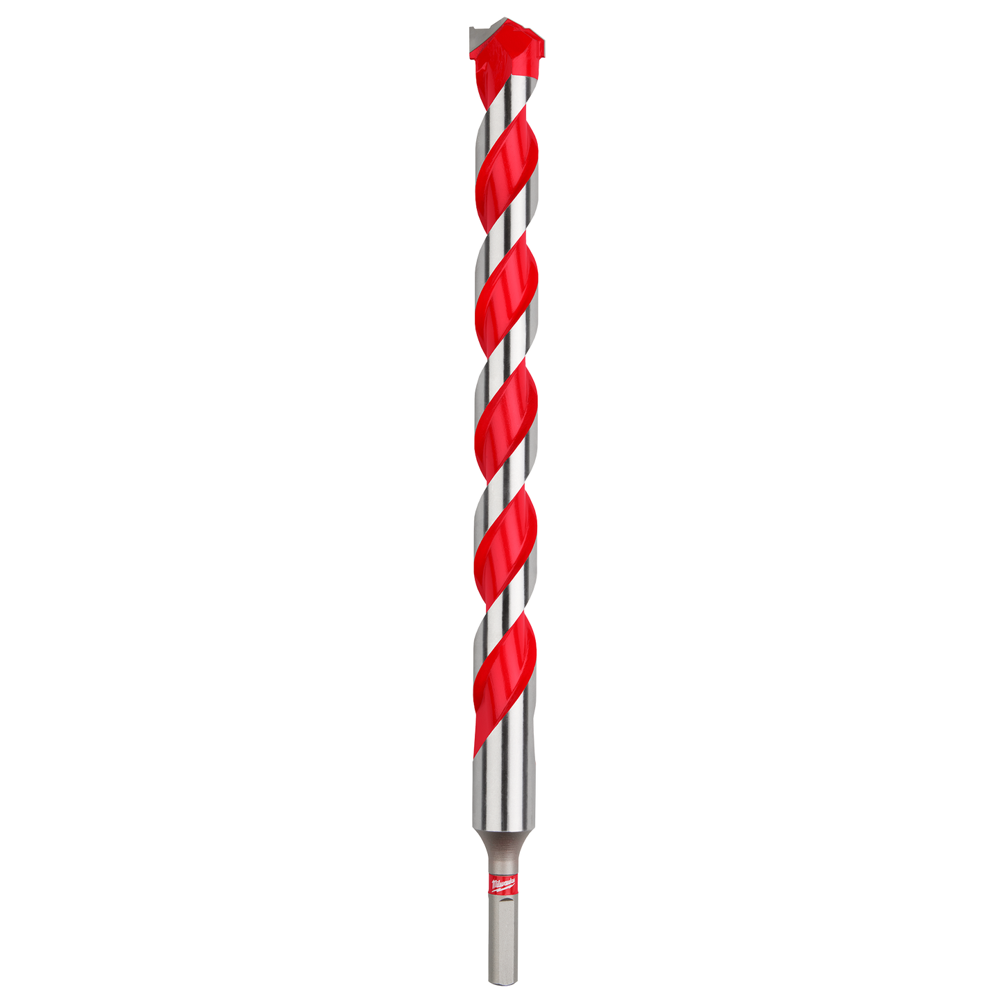 Red and silver heavy-duty carbide-tipped hammer drill bit for concrete in Milwaukee tool accessories under $100 collections