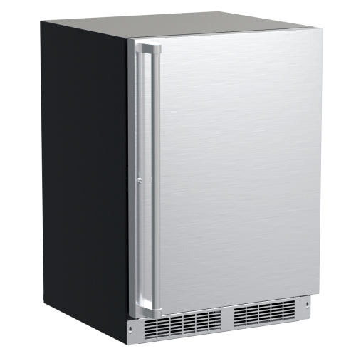 Stainless steel built-in refrigerator with reversible hinge and integrated handle in refrigerators and kitchen appliances collection