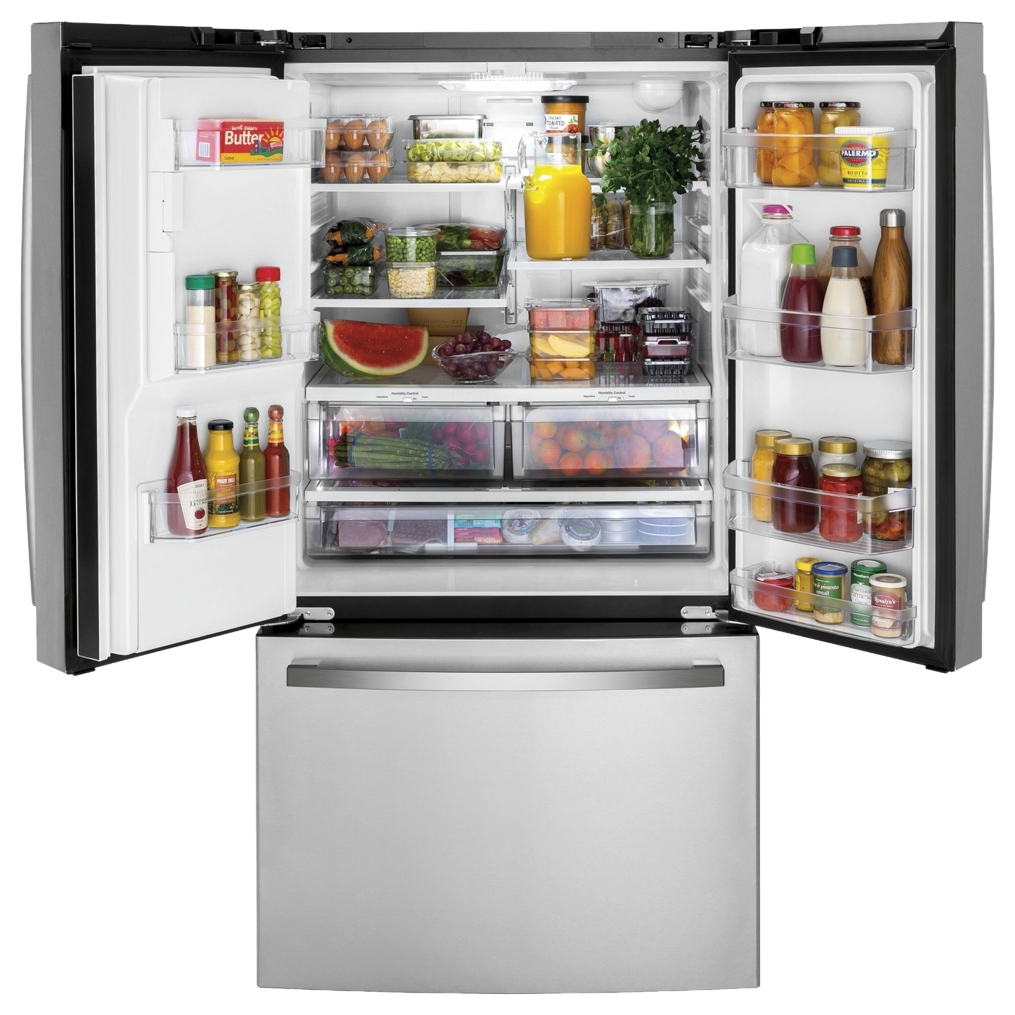 GE ENERGY STAR 25.7 Cu. Ft. Fingerprint Resistant French-Door Refrigerator