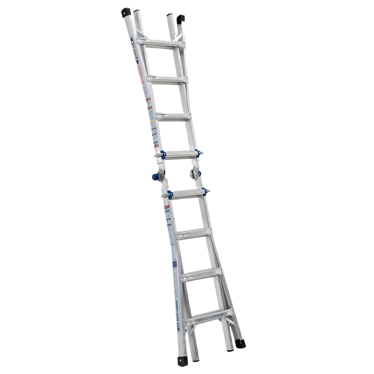 Werner Aluminum Multi-Position Telescoping Ladder with 300 lb. Load Capacity, 17 ft.