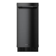 15" black built-in ice maker with flush design and integrated handle in Freezers & Ice Makers and KitchenAid collections