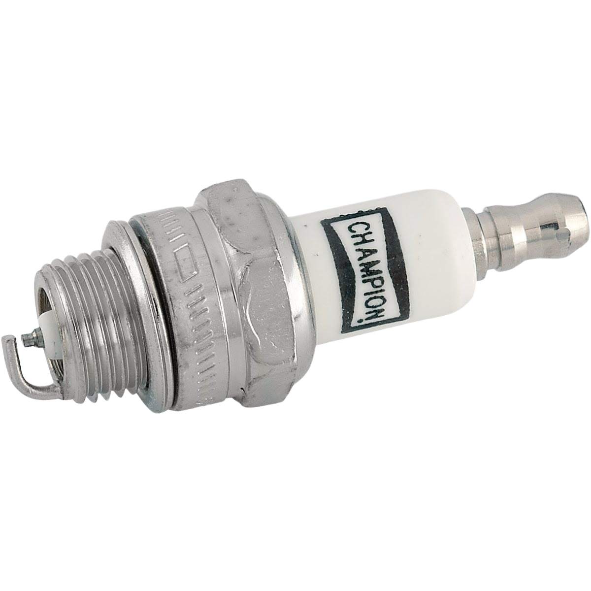 Metal and ceramic spark plug with Champion branding for home improvement and tools under $50 collection