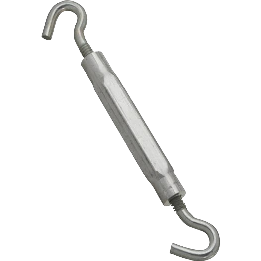 Zinc-plated steel hook turnbuckle for tightening cables in hardware and fasteners collection under $50