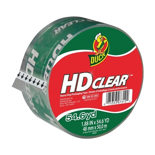 Clear heavy duty packaging tape roll with strong adhesive for shipping and packing in tapes and tape dispensers collection
