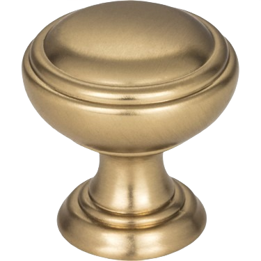 Satin bronze cabinet knob with classic rounded design for furniture hardware and home improvement collections under $50