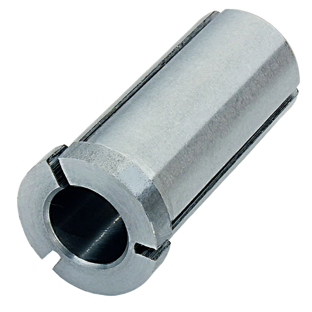 Metal collet reducer for routers with 5/16 inch internal diameter and 1/2 inch outer diameter in tool accessories collection