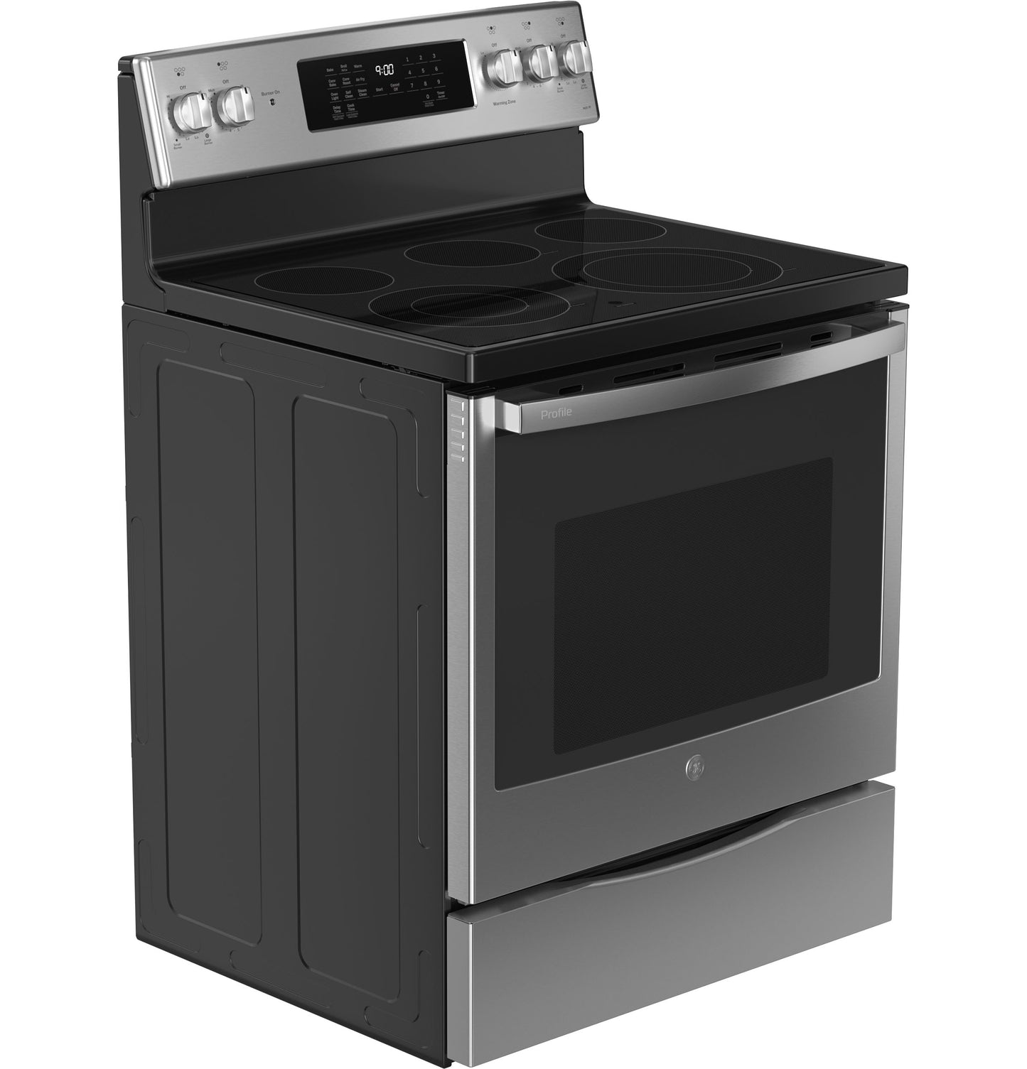 GE Profile™ ENERGY STAR® 30" Smart  Free-Standing Electric Convection Fingerprint Resistant Range with No Preheat Air Fry