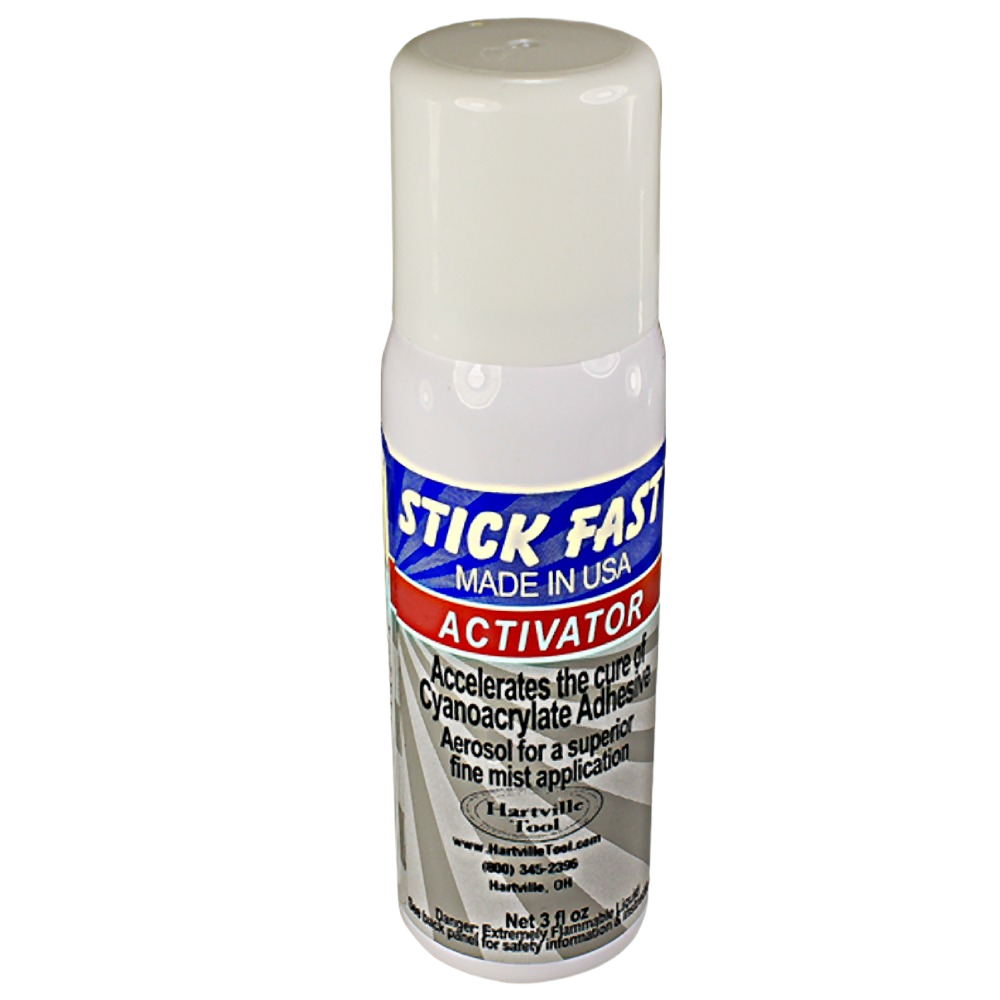 3-ounce aerosol activator spray for accelerating cyanoacrylate glue curing in paint and supplies collections