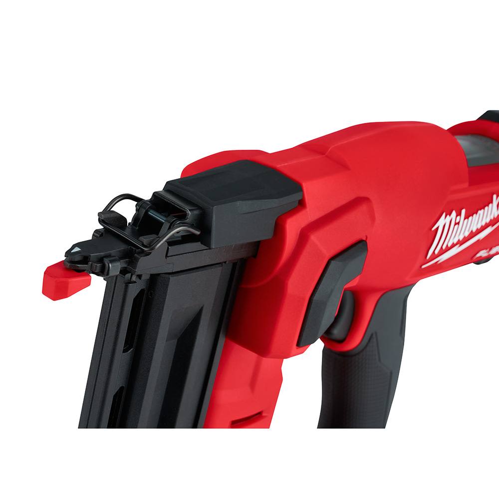 Red and black cordless 18 gauge brad nailer with ergonomic grip for professional tools and home improvement projects