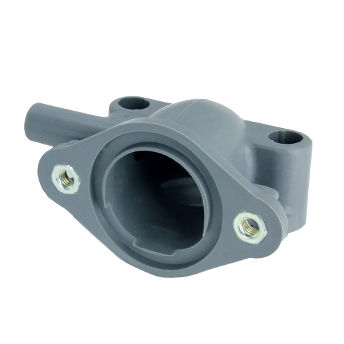 Gray plastic air intake stack component with mounting holes for automotive and John Deere engine parts accessories