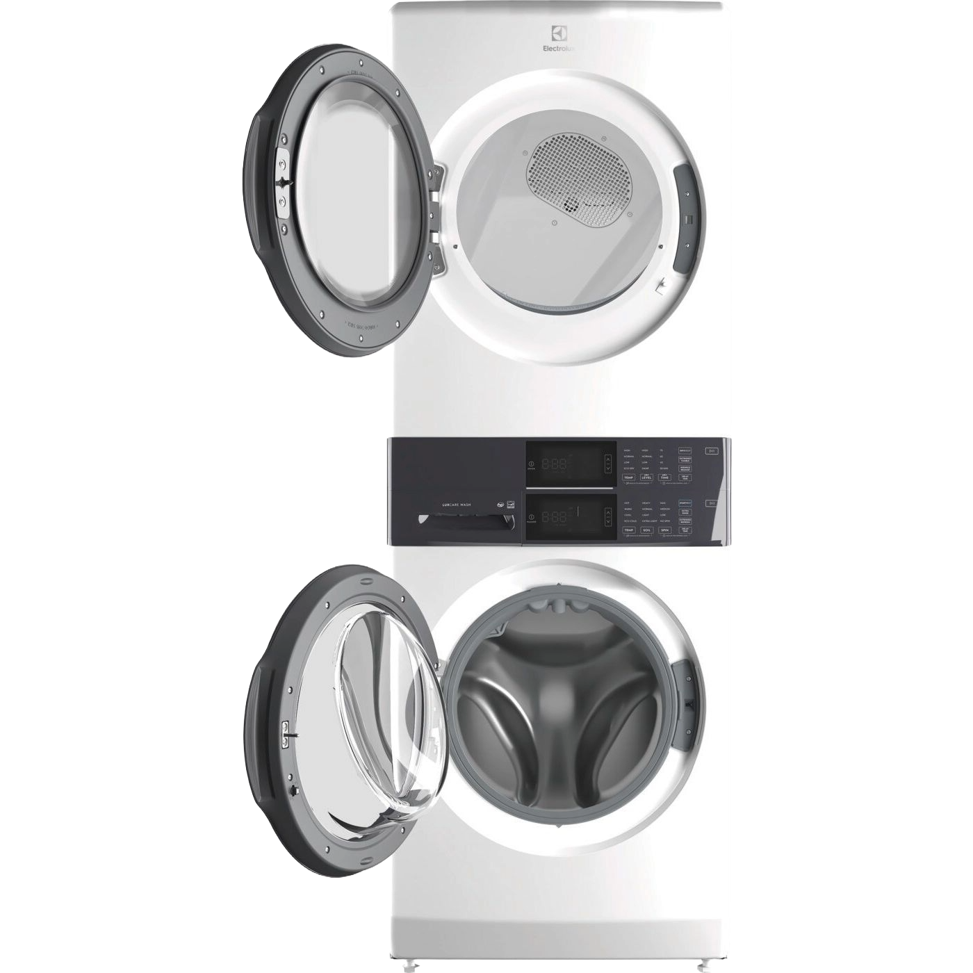 Laundry Tower Single Unit Front Load 4.4 Cu. Ft. Washer & 8 Cu. Ft. Gas Dryer
