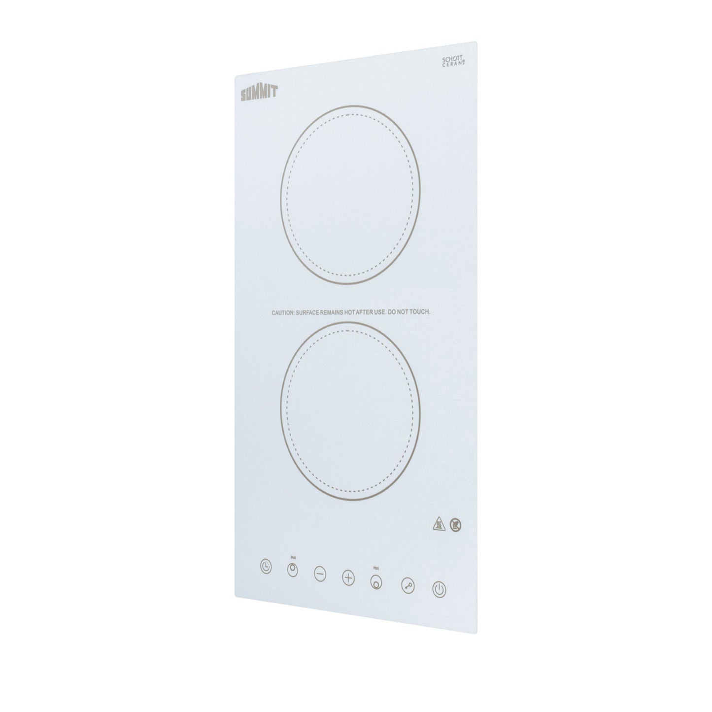 12" Wide 115V 2-Burner Radiant Cooktop