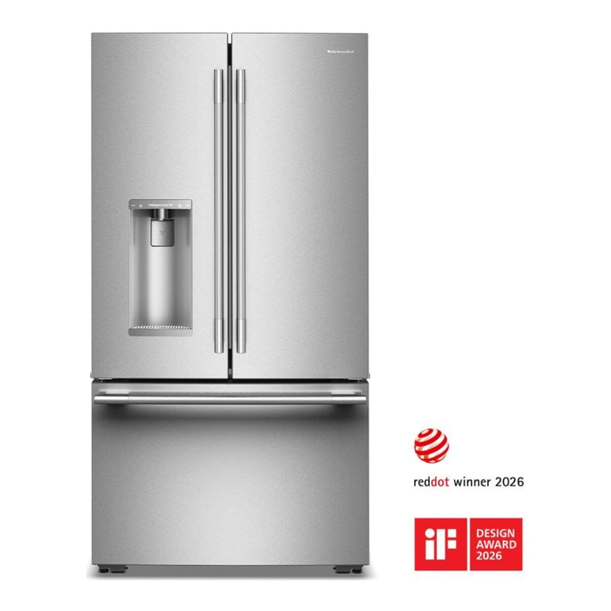 23 Cu. Ft. 36-Inch Counter-Depth French Door Refrigerator with Intelligent Auto Fill in PrintShield® Stainless Steel