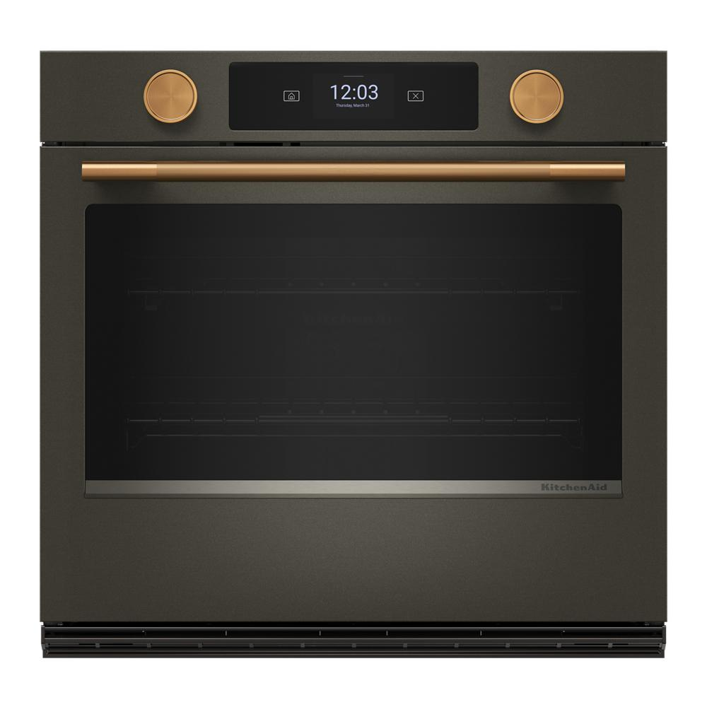 30-inch Smart Electric Single Wall Oven with Assisted Cooking Modes - Black Ore