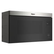 Built-in stainless steel microwave with flush mount design and smooth interior for modern kitchen appliances collection