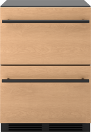 Presrv Refrigerator Drawers, 24in Compact, Panel Ready, 2 Zone