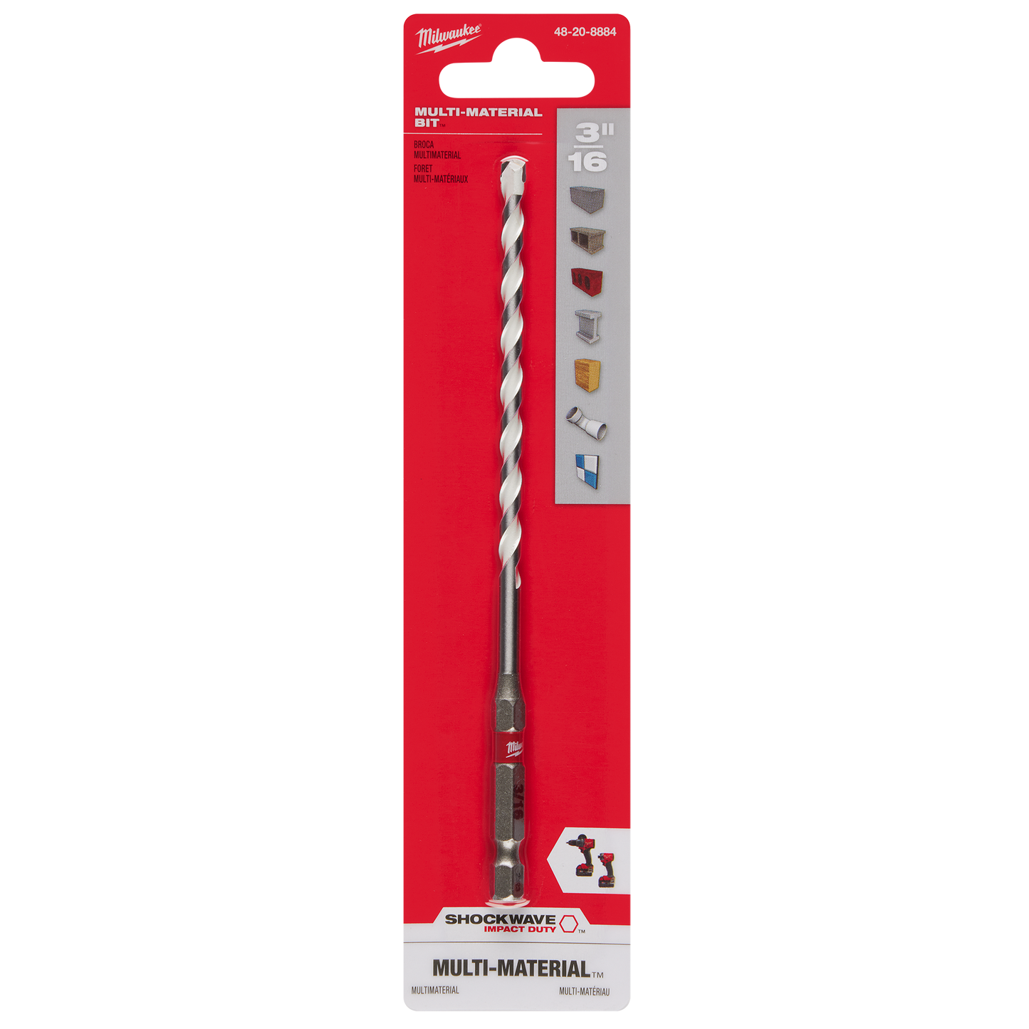3/16 inch carbide multi-material drill bit for power tool accessories and home improvement tasks under $50 collection