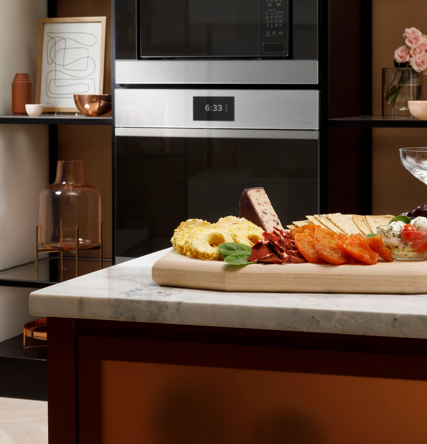CAFÉ™ 30" Smart Built-In Convection Single Wall Oven in Platinum Glass