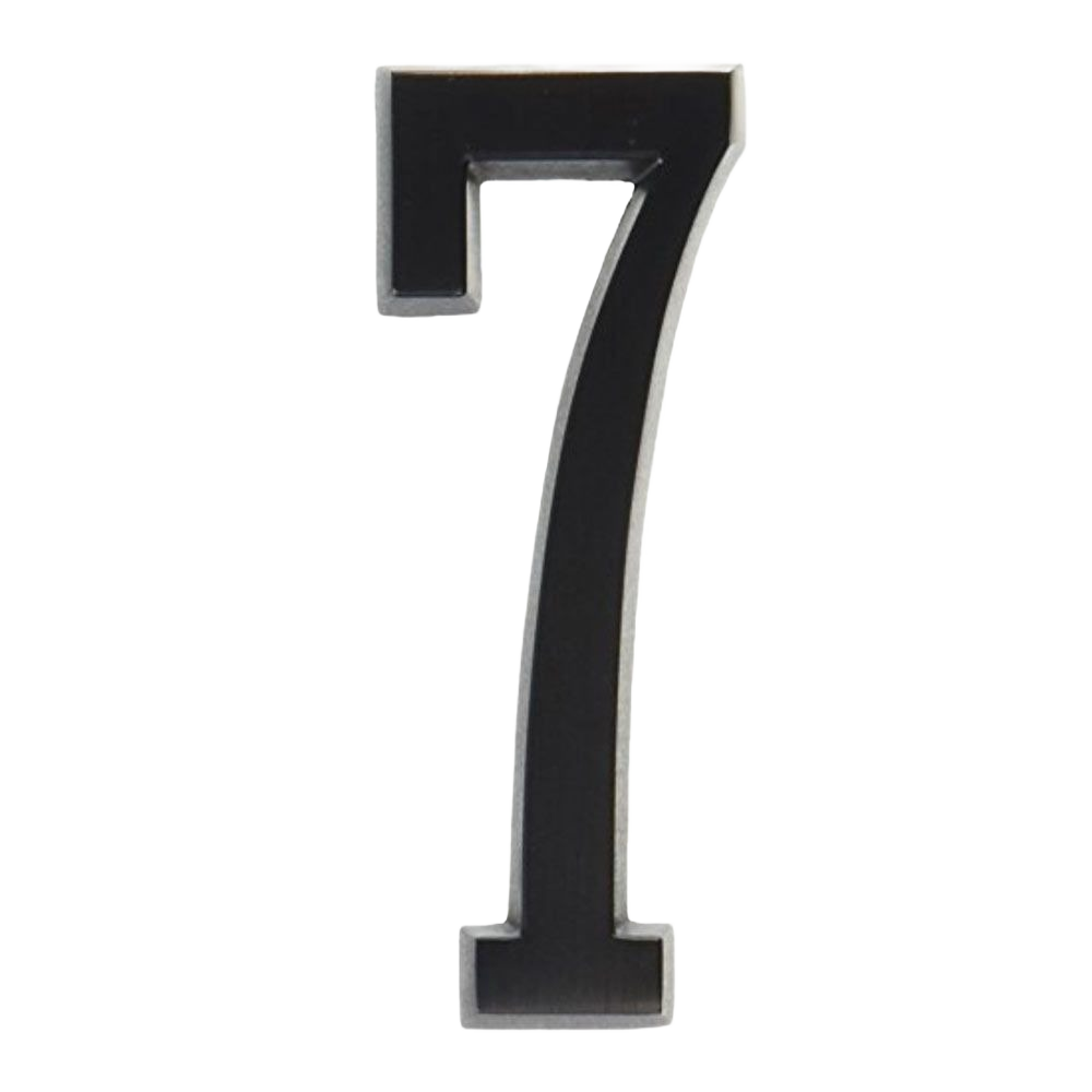 4-inch adhesive bronze number 7 for house signage in hardware and home improvement under $50 collection