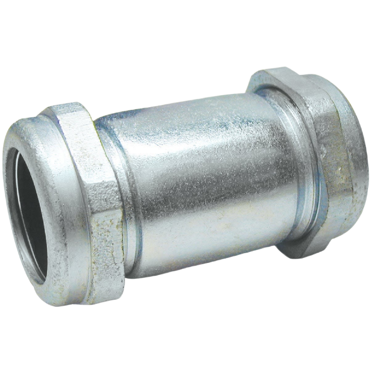 Galvanized steel compression coupling for pipes in plumbing and galvanized fittings under $50 collection