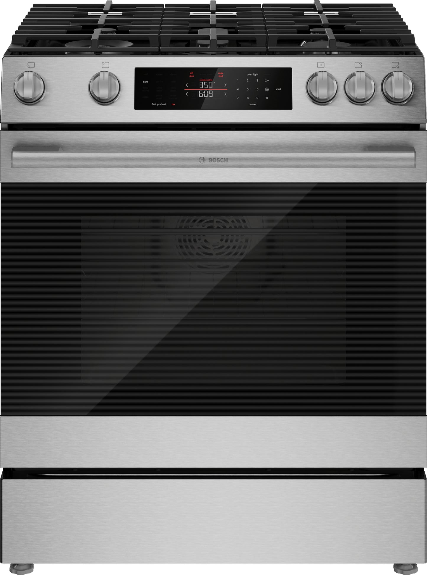 300 Series, Slide-in Gas Range, Stainless Steel