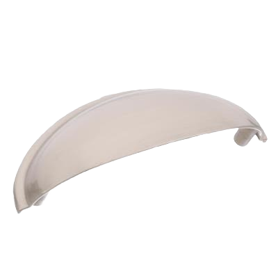 Satin nickel cabinet cup pull with 3-inch center spacing for furniture and hardware collections under $50 tools and home improvement