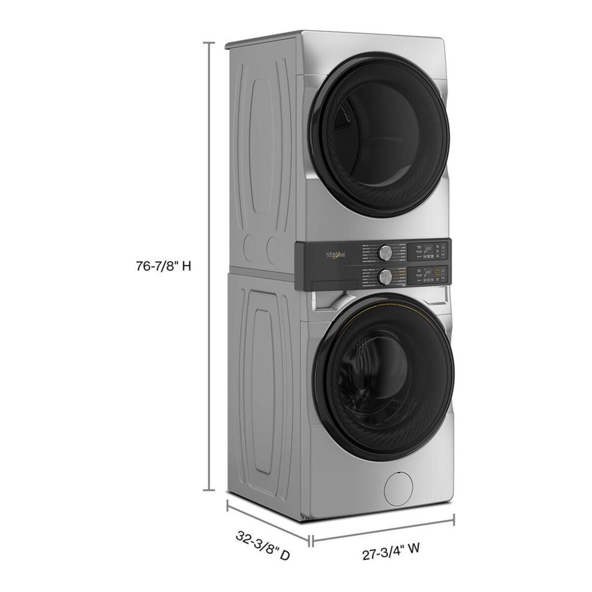 Smart ENERGY STAR® Front Load Laundry Tower with UV Clean Technology & FreshFlowTM Vent System 4.5 cu. ft. Washer & 7.4 cu. ft. Electric Dryer