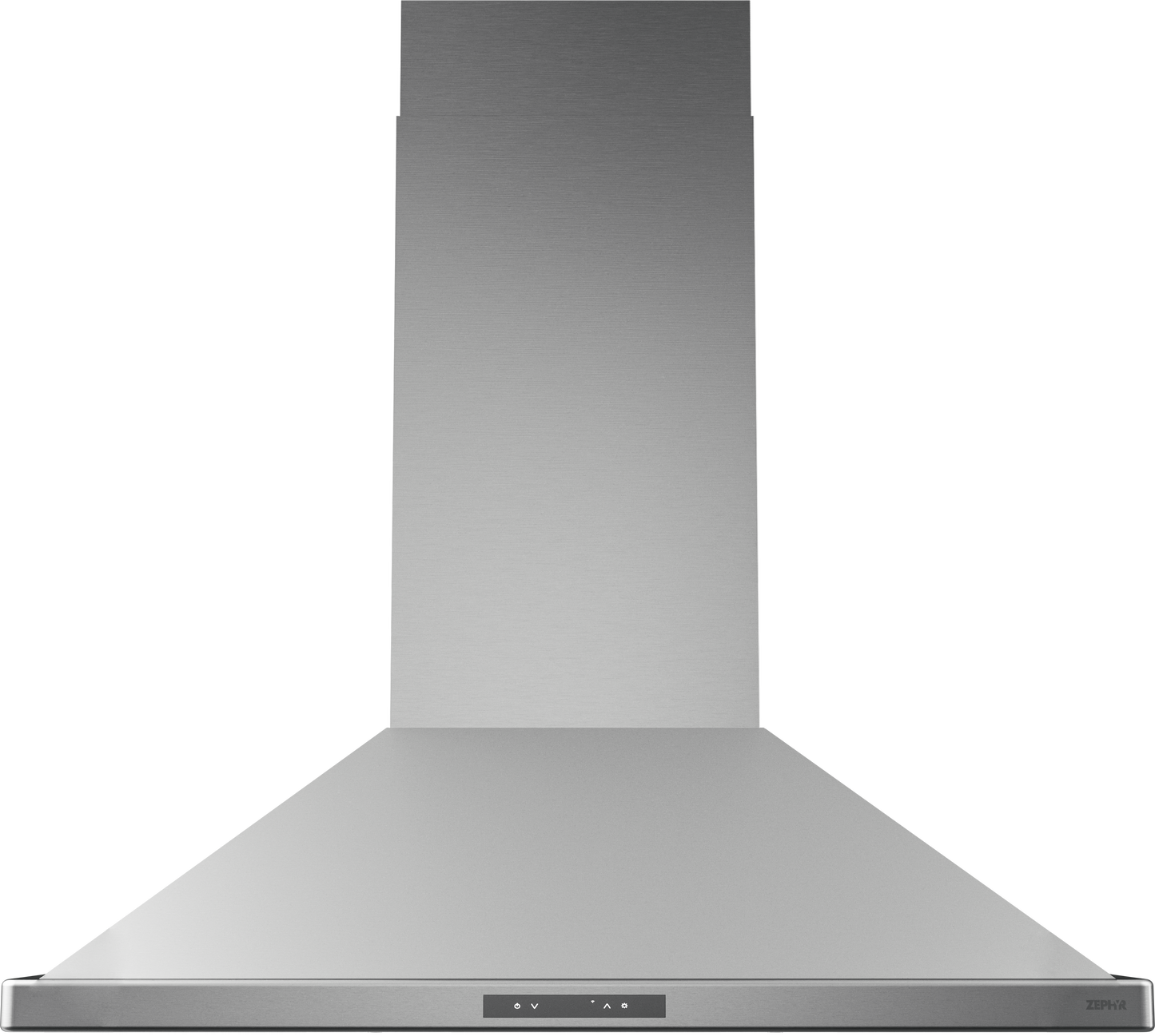 Stainless steel island range hood with LED lighting, touch controls, and magnetic duct covers from Range Hoods collection