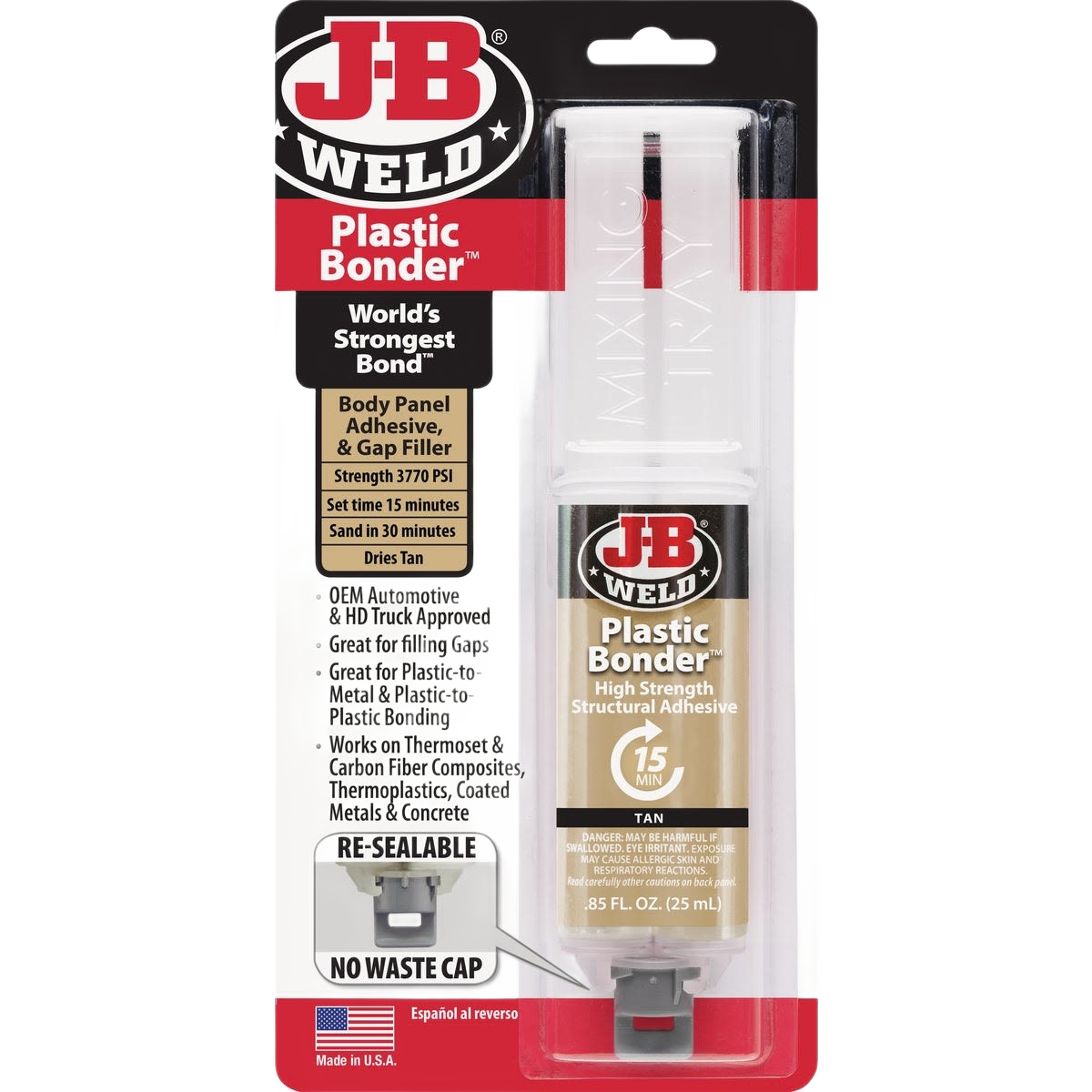 Epoxy syringe for high strength plastic bonding and panel repair in sealers and epoxy collections under $50