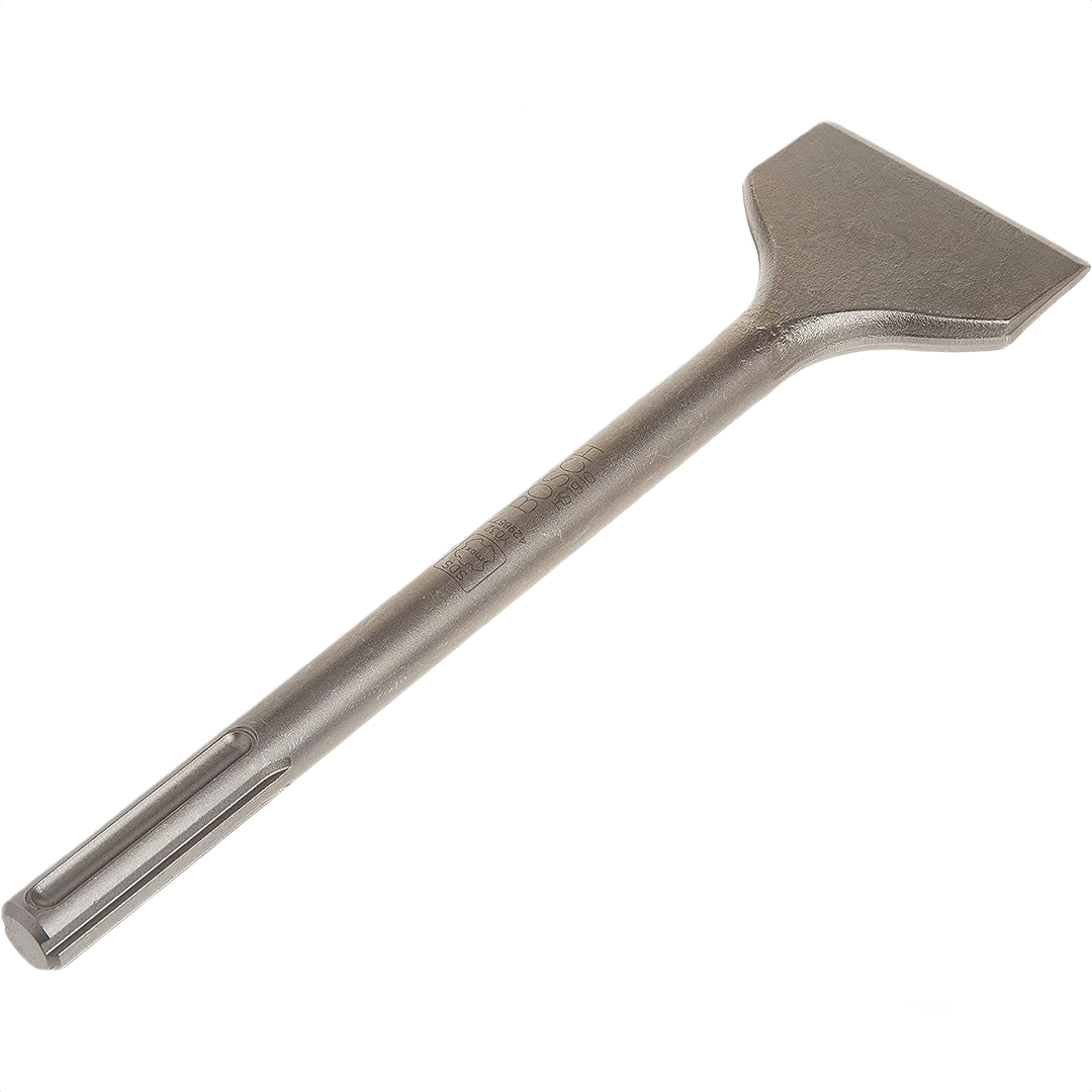 Heavy-duty scaling chisel with SDS-Max® shank for concrete and masonry, in power tool accessories collections.
