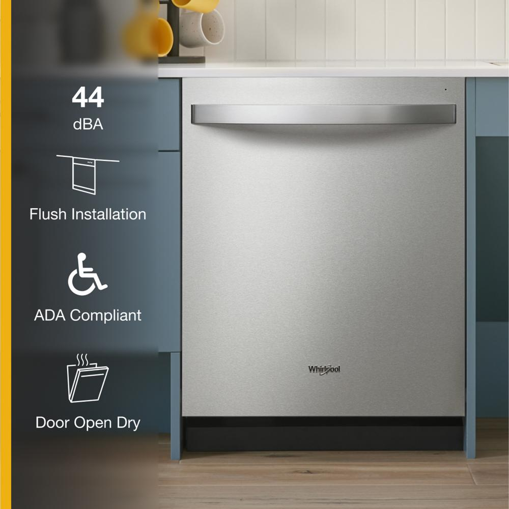 44 dBA ADA Compliant Dishwasher Flush with Cabinets with 3rd Rack