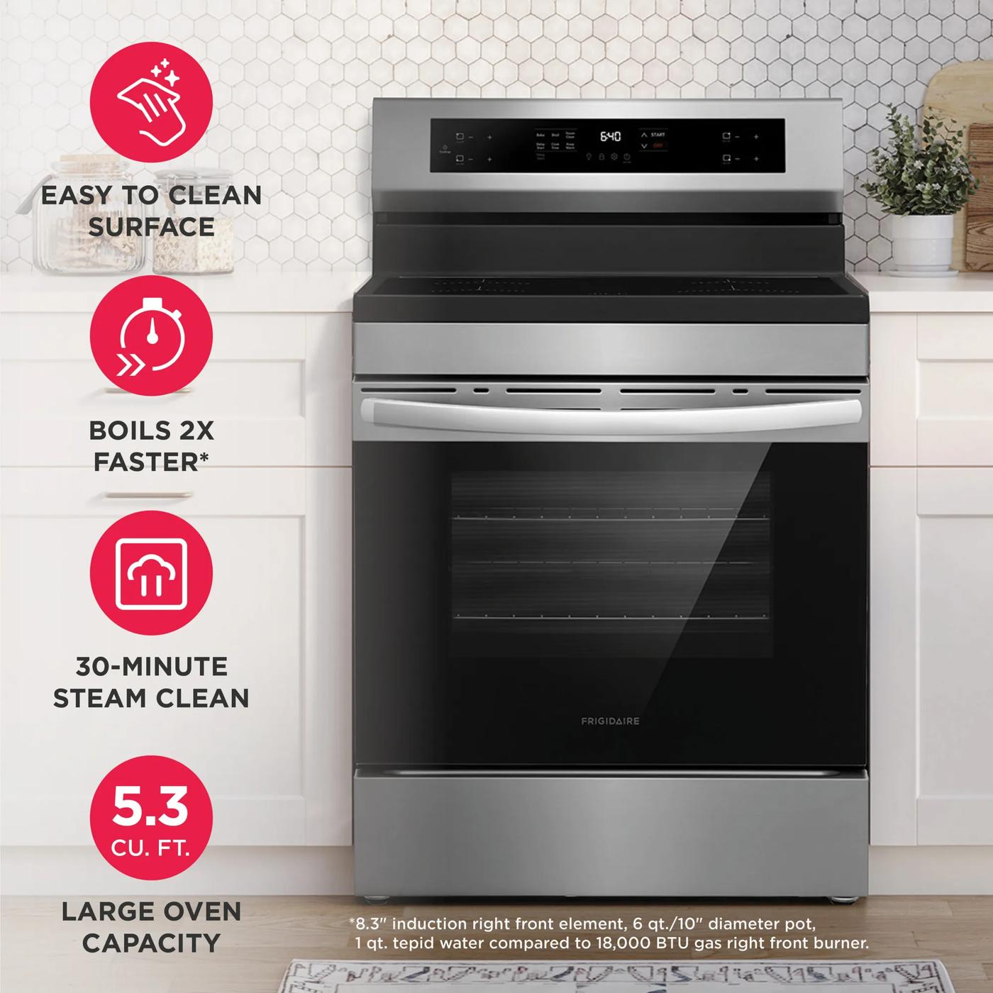30" Rear Control Induction Range