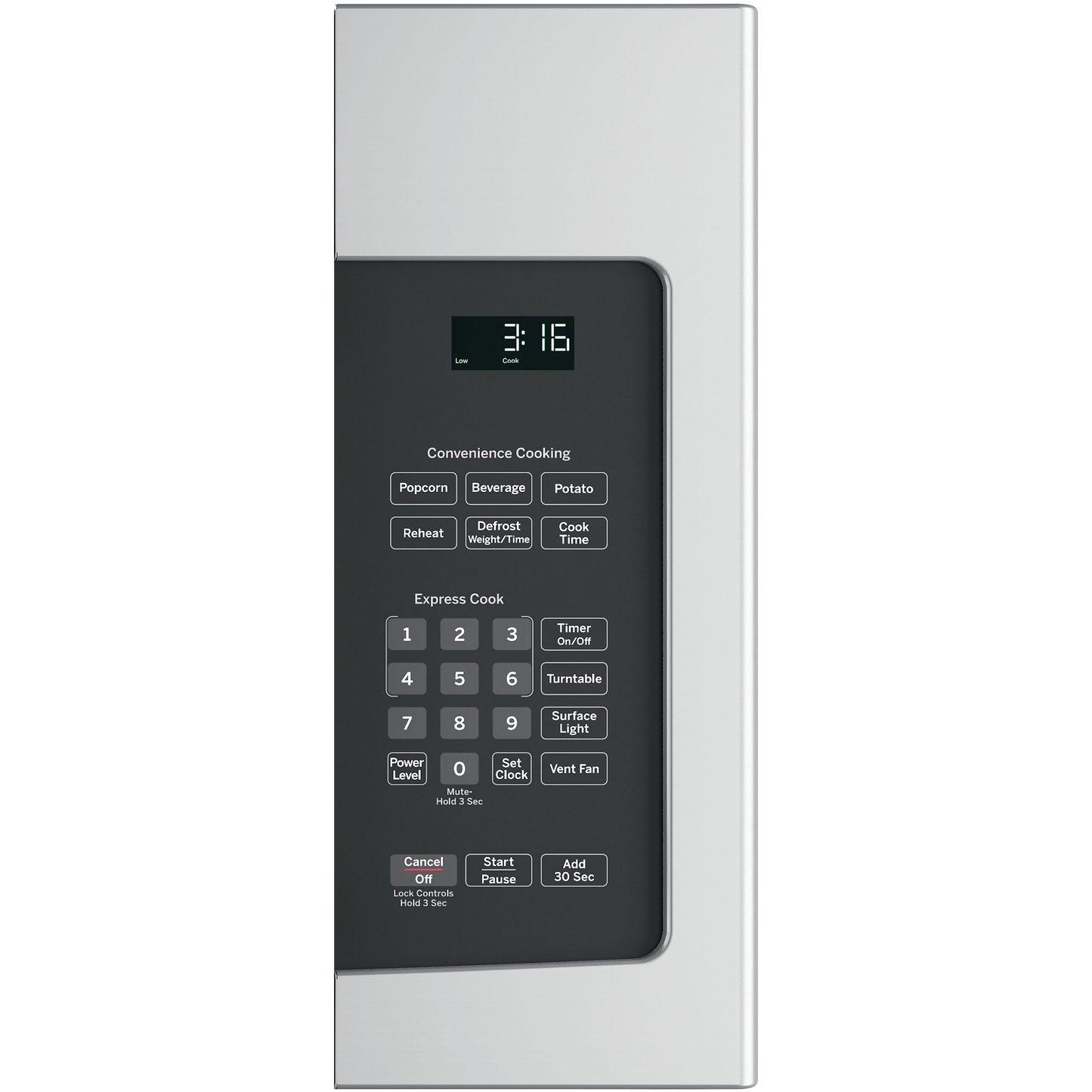 GE® 1.6 Cu. Ft. Over-the-Range Microwave Oven with Recirculating Venting