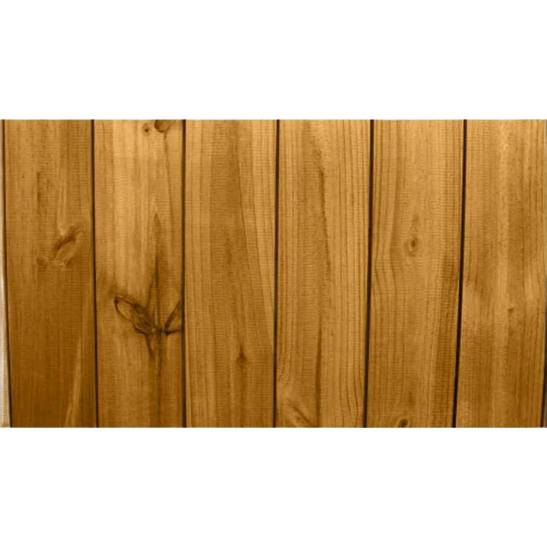 Semitransparent natural wood stain applied on exterior wooden fence planks for home improvement projects
