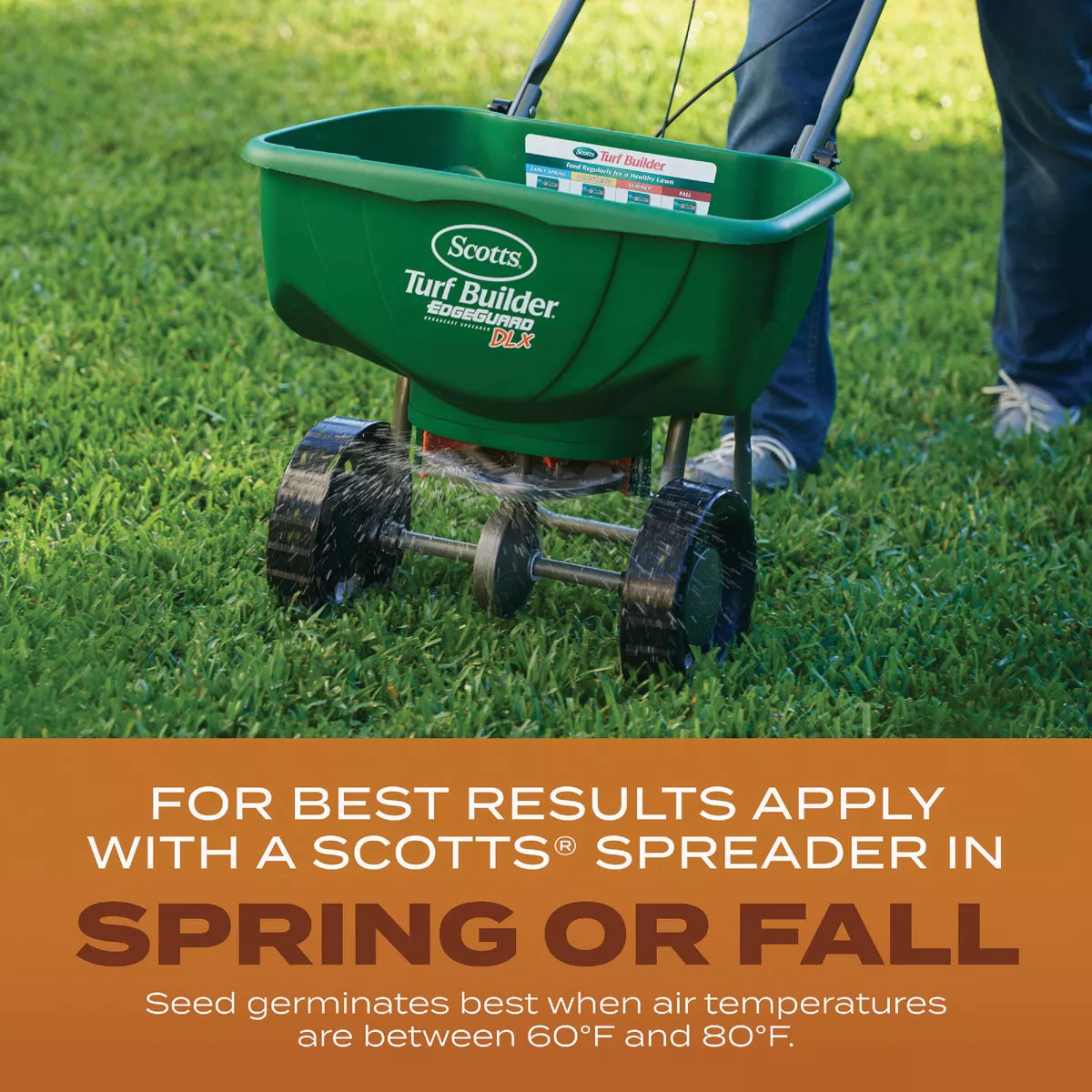 Scotts Turf Builder 2.4 Lb. 200 Sq. Ft. High Traffic Mix Grass Seed, Fertilizer, and Soil Improver Combination