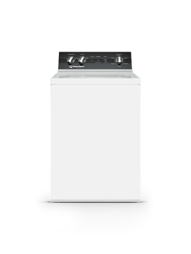White top load washing machine with black control panel for home improvement and laundry tasks